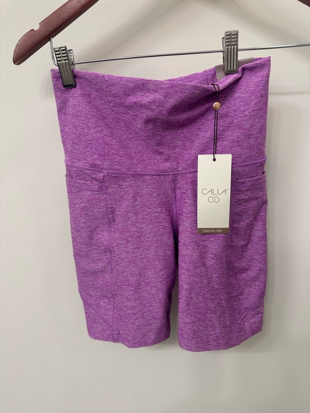 CALIA by Carrie Underwood Purple High-Waist Bike Shorts